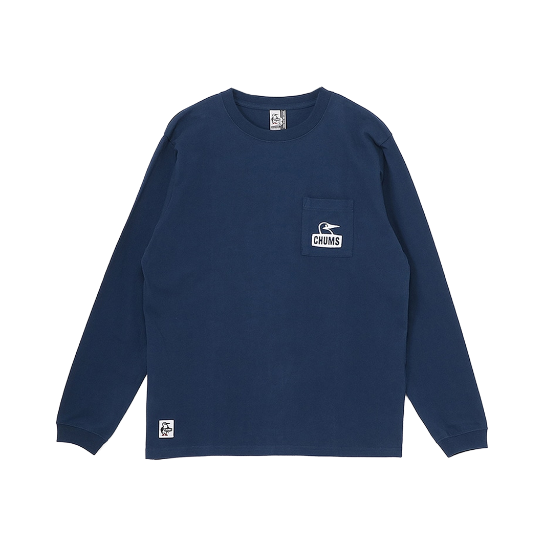 BOOBY FACE POCKET BRUSHED L_S T-SHIRT 